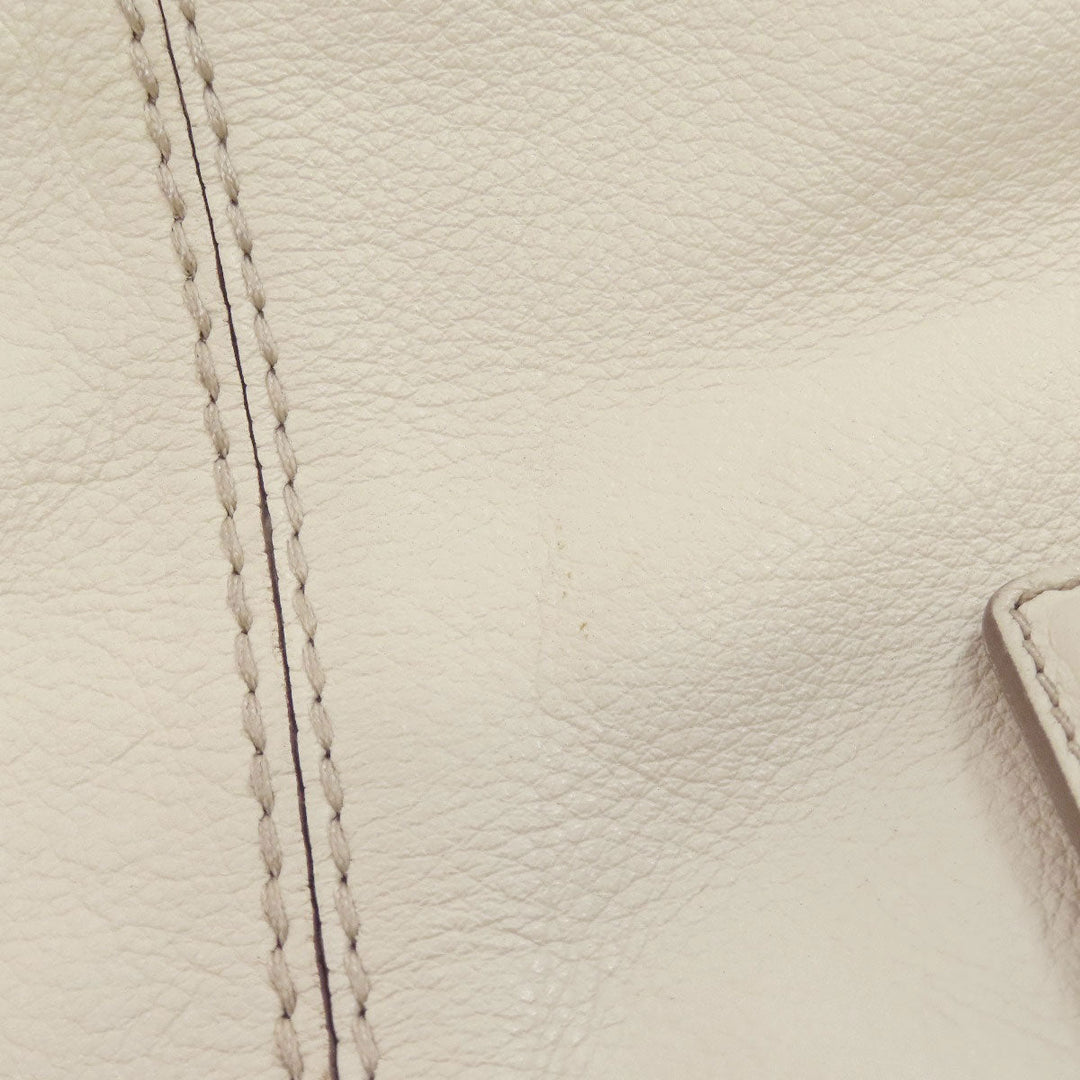 TOD’S Tote Bag leather white logo