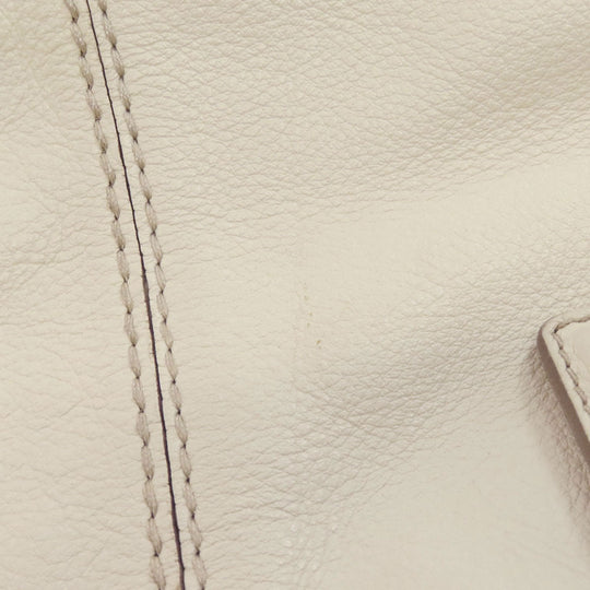 TOD’S Tote Bag leather white logo