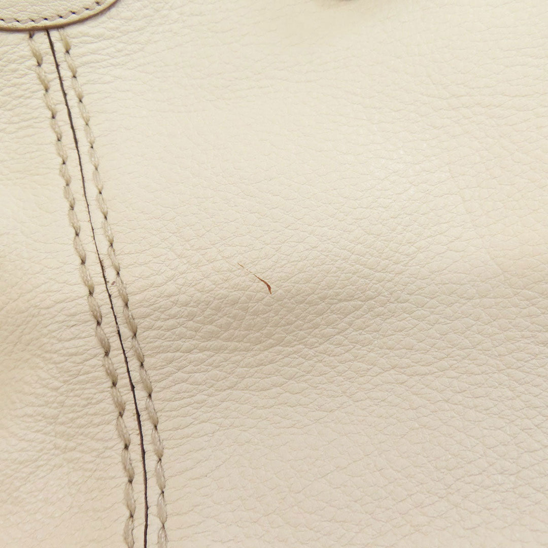 TOD’S Tote Bag leather white logo