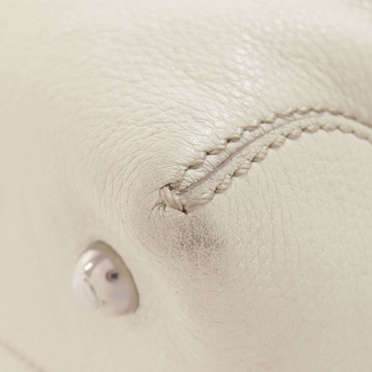 TOD’S Tote Bag leather white logo