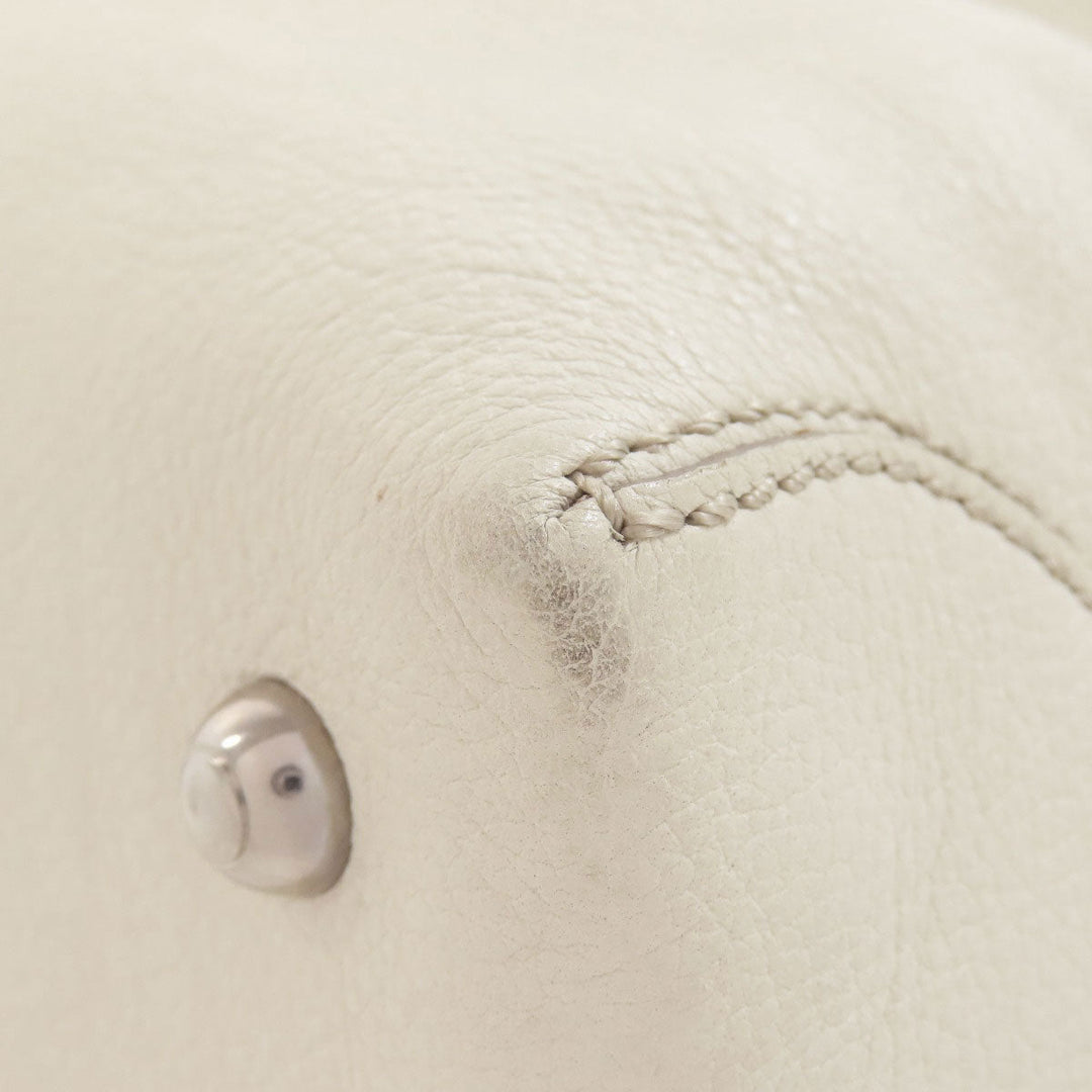 TOD’S Tote Bag leather white logo