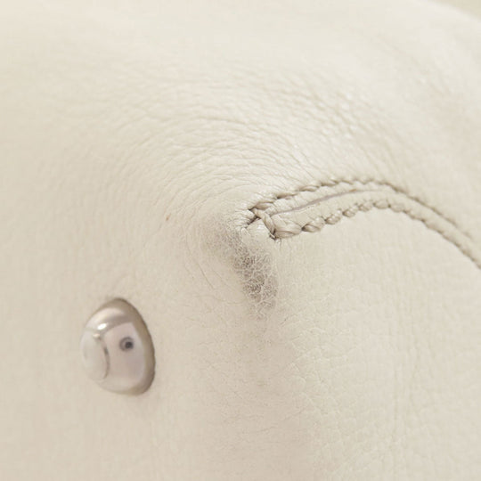 TOD’S Tote Bag leather white logo