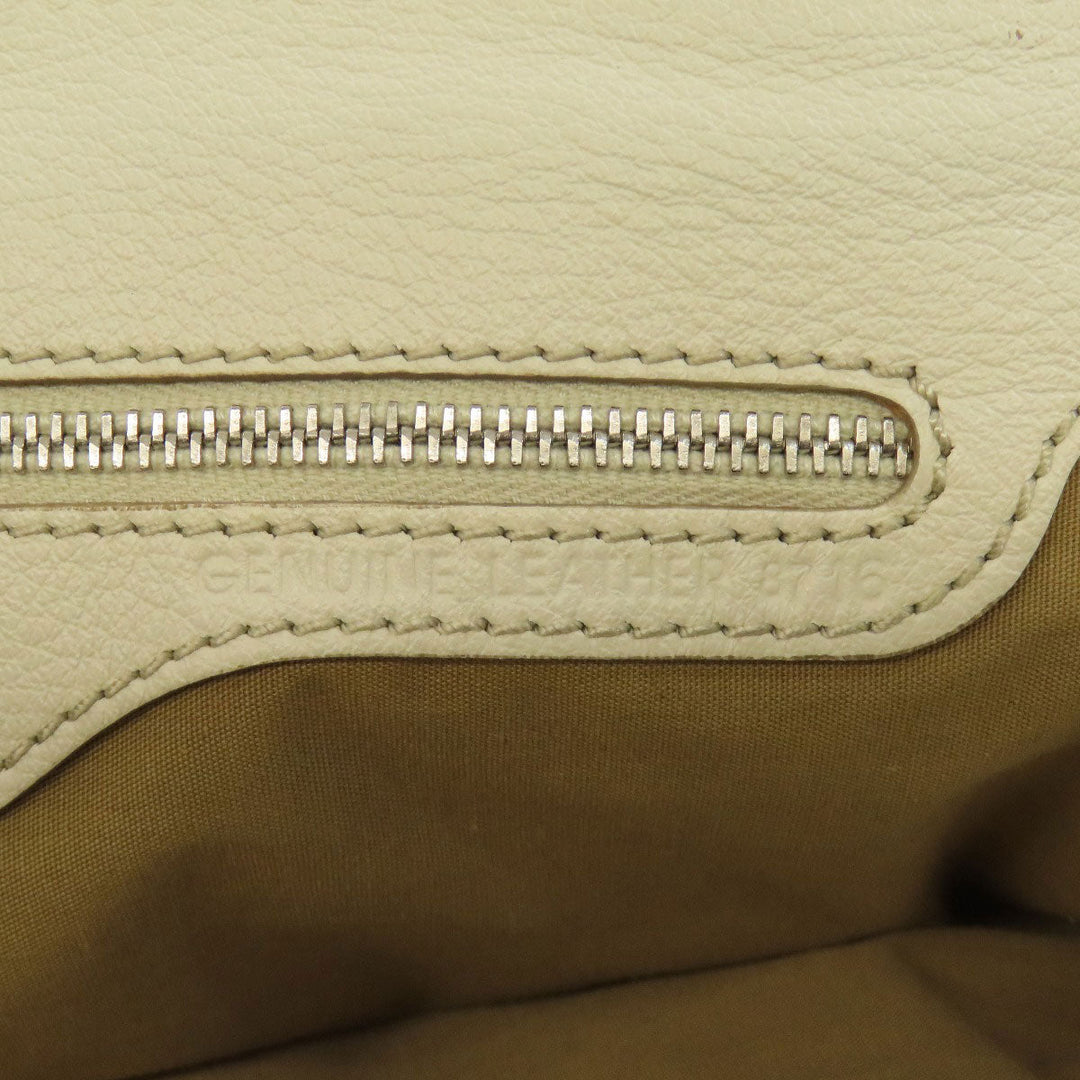 TOD’S Tote Bag leather white logo