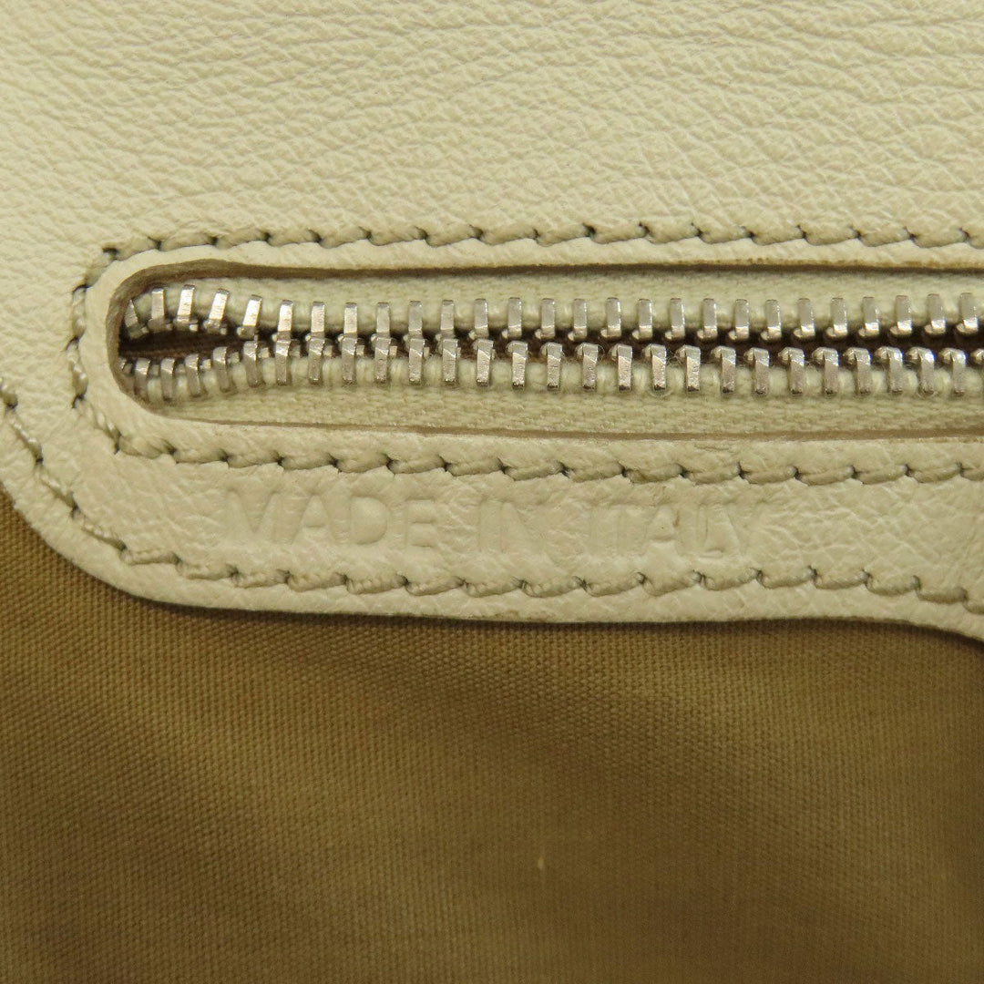 TOD’S Tote Bag leather white logo