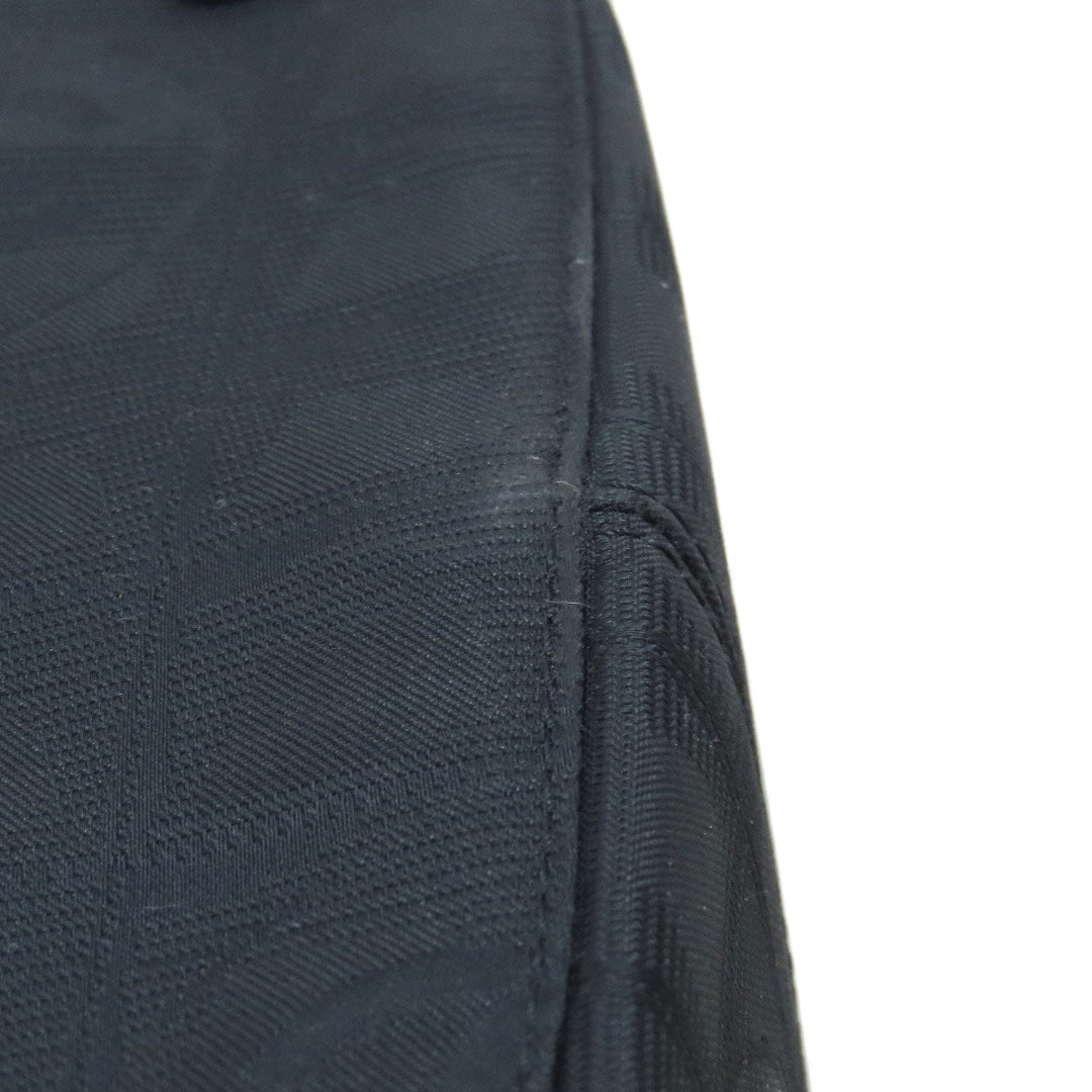 CHANEL Boston Duffel bag Nylon jacquard black New travel line Women Used Authentic