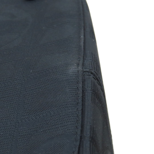 CHANEL Boston Duffel bag Nylon jacquard black New travel line Women Used Authentic
