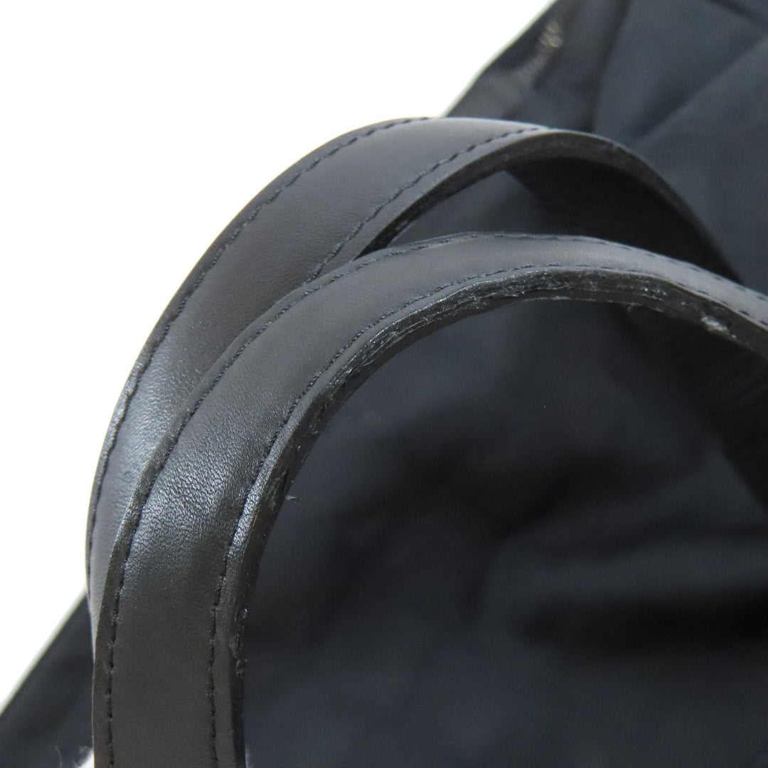 CHANEL Boston Duffel bag Nylon jacquard black New travel line Women Used Authentic