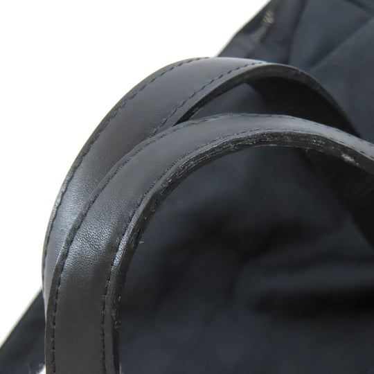 CHANEL Boston Duffel bag Nylon jacquard black New travel line Women Used Authentic