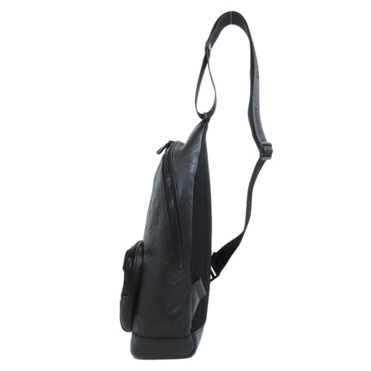 LOUIS VUITTON Sling bag M46107 Monogram shadow black Racer Sling Bag Women Used Authentic