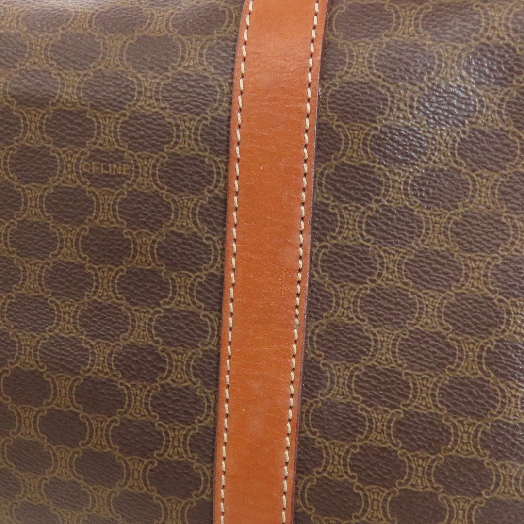 CELINE Boston Duffel bag PVC Brown Macadam Women Used Authentic