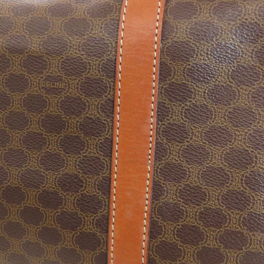CELINE Boston Duffel bag PVC Brown Macadam Women Used Authentic