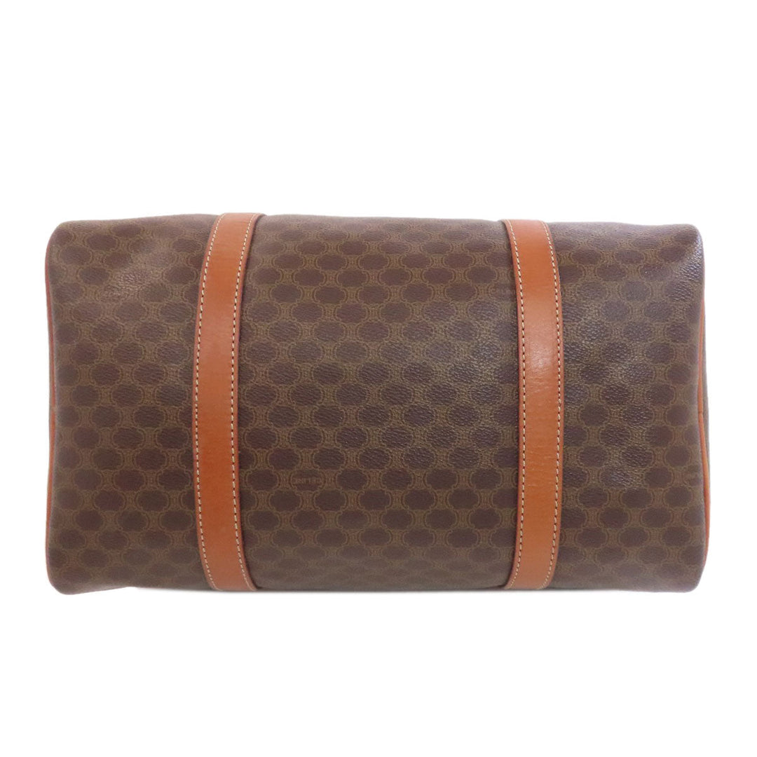 CELINE Boston Duffel bag PVC Brown Macadam Women Used Authentic