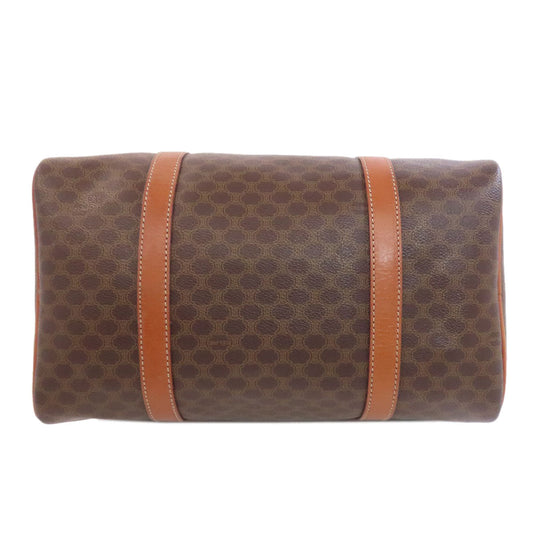CELINE Boston Duffel bag PVC Brown Macadam Women Used Authentic