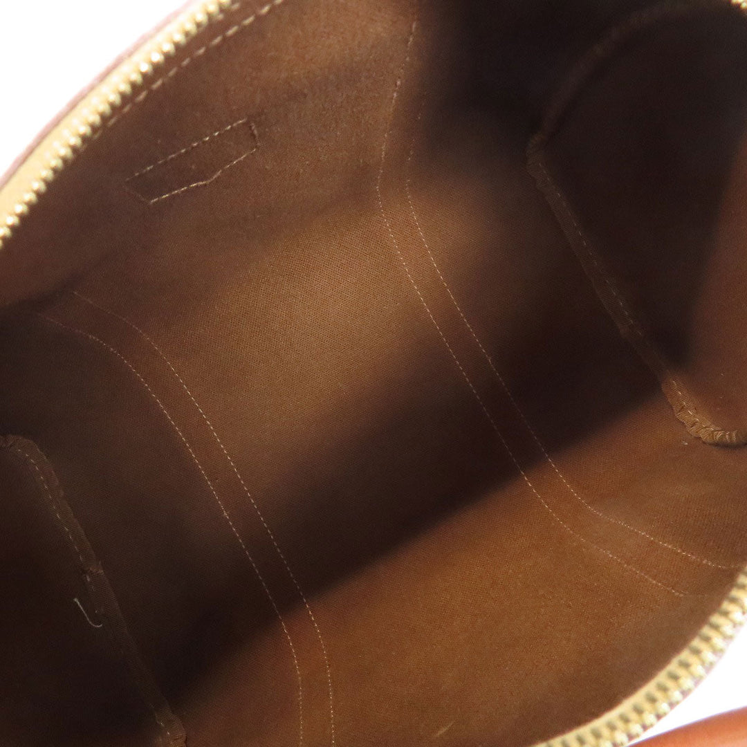 CELINE Boston Duffel bag PVC Brown Macadam Women Used Authentic