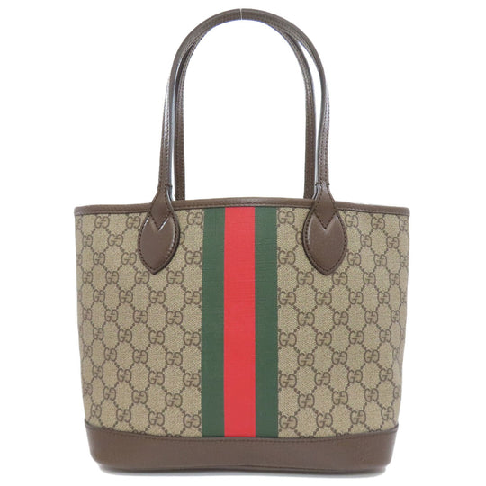 GUCCI Tote Bag 726762 PVC Brown GG Supreme Shelly Line Women(Unisex) Used Authentic