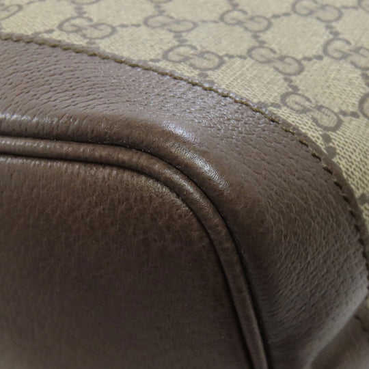 GUCCI Tote Bag 726762 PVC Brown GG Supreme Shelly Line Women(Unisex) Used Authentic