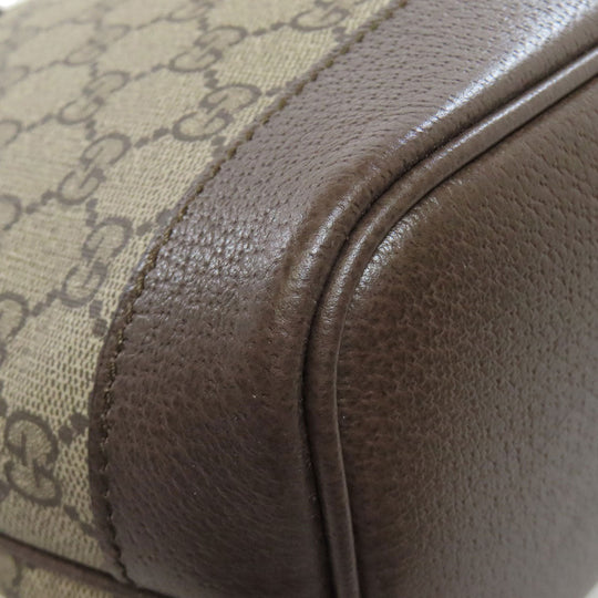 GUCCI Tote Bag 726762 PVC Brown GG Supreme Shelly Line Women(Unisex) Used Authentic