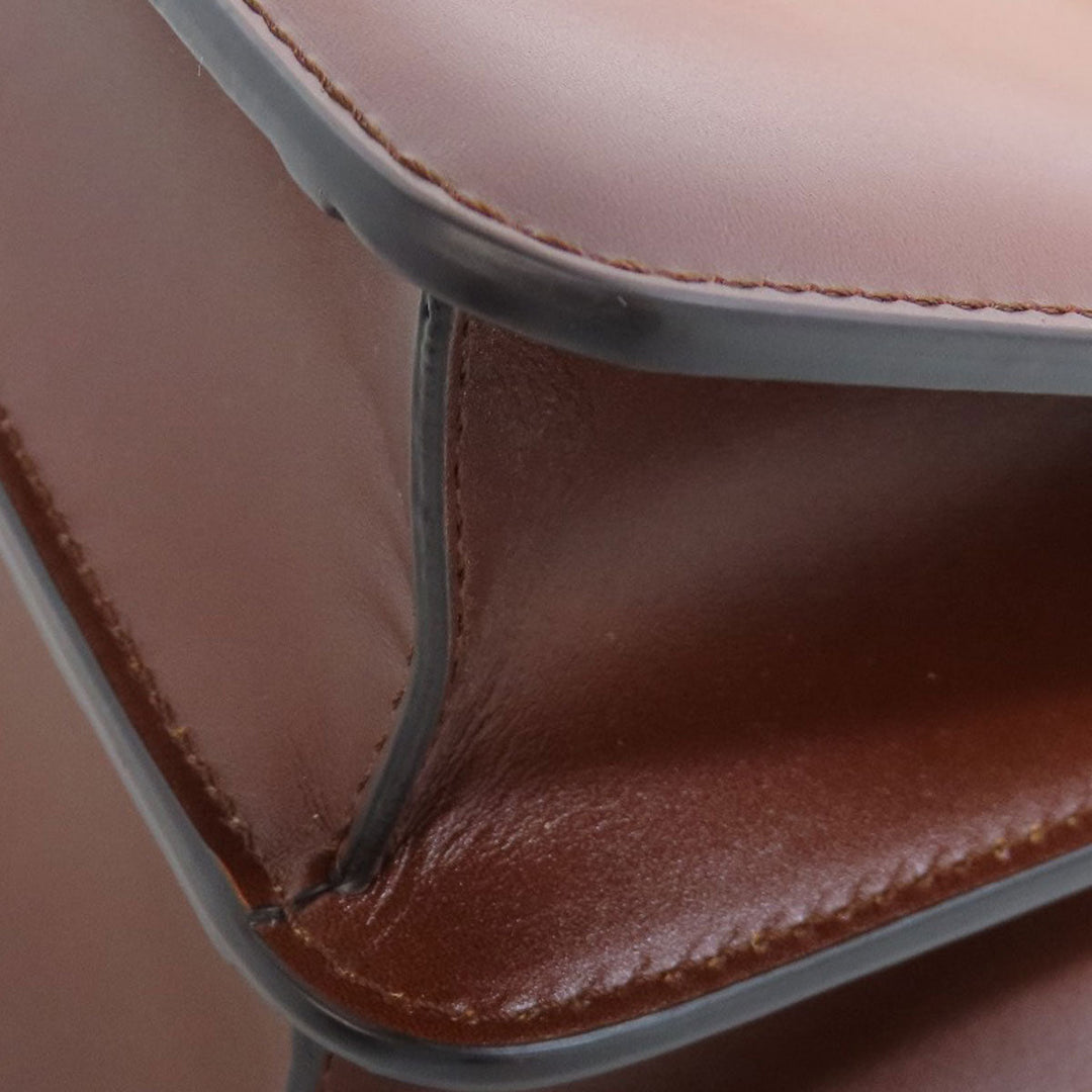 FENDI Handbag Calfskin Brown Peekaboo 2WAY