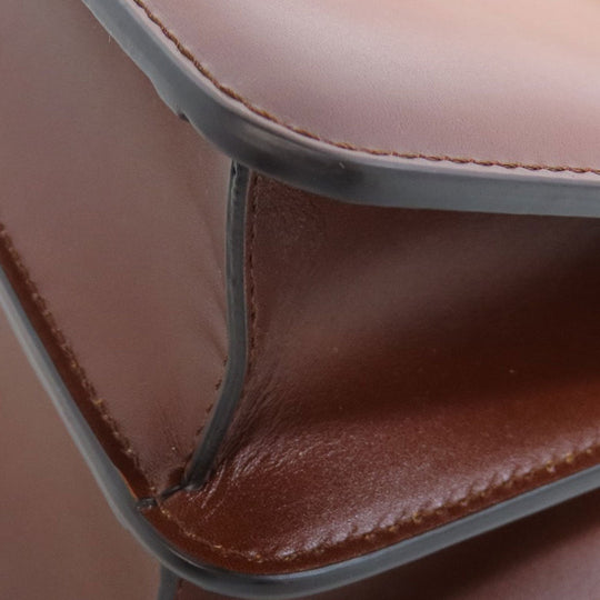 FENDI Handbag Calfskin Brown Peekaboo 2WAY