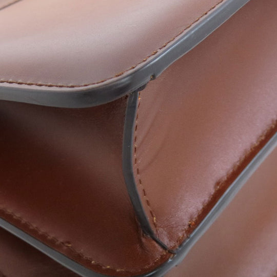 FENDI Handbag Calfskin Brown Peekaboo 2WAY