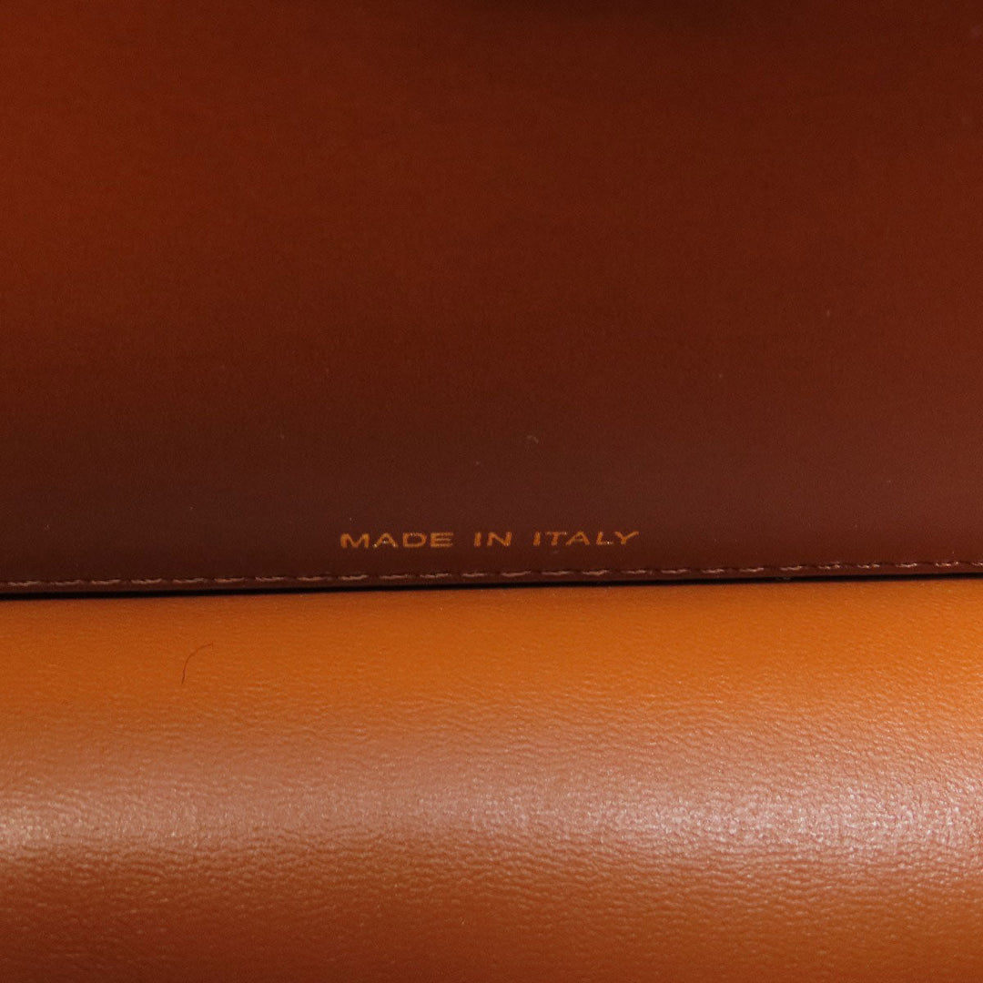 FENDI Handbag Calfskin Brown Peekaboo 2WAY