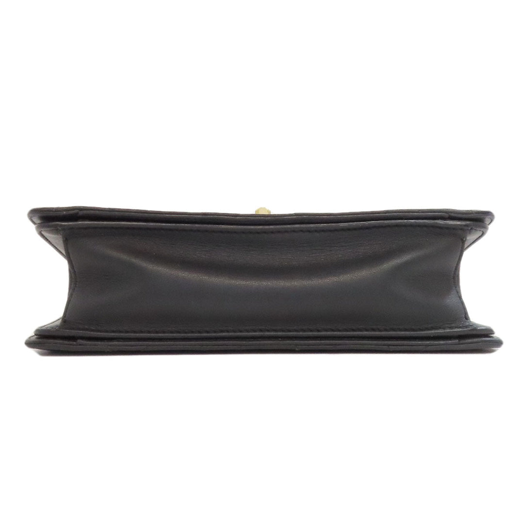 CHANEL Handbag lambskin black Matelasse Gold Metal 2WAY Women Used Authentic
