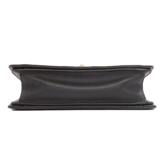 CHANEL Handbag lambskin black Matelasse Gold Metal 2WAY Women Used Authentic