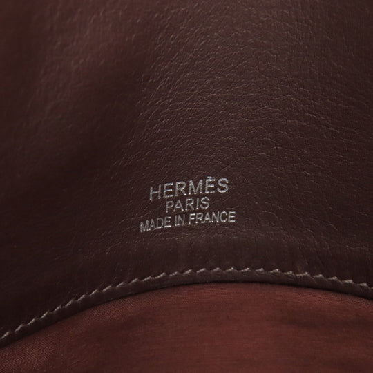 HERMES Handbag Tower ash Red Sac Iboo GM Women Used Authentic
