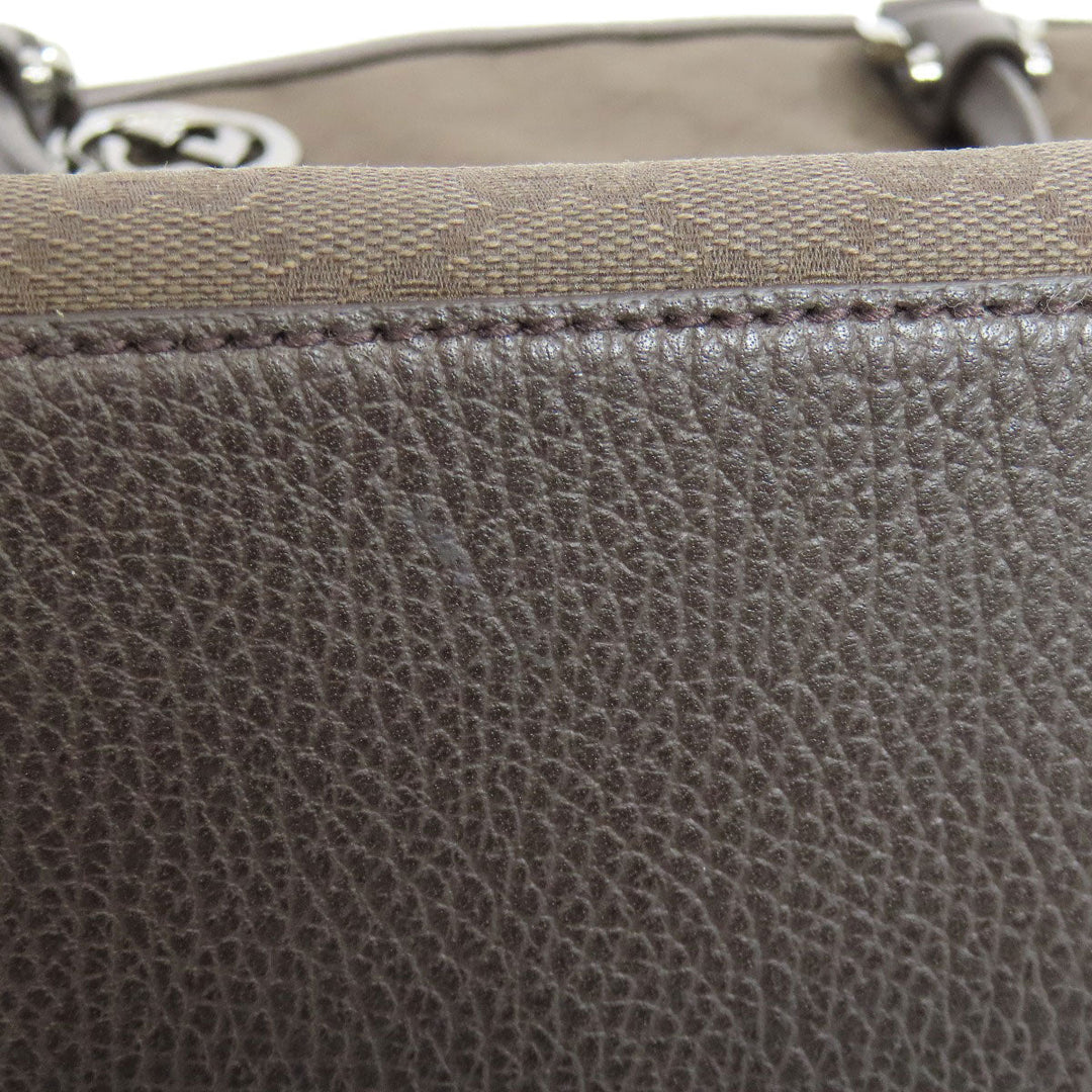 GUCCI Tote Bag 339551 canvas Brown GG outlet Women Used Authentic