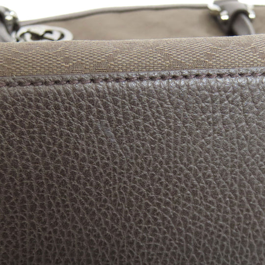 GUCCI Tote Bag 339551 canvas Brown GG outlet Women Used Authentic
