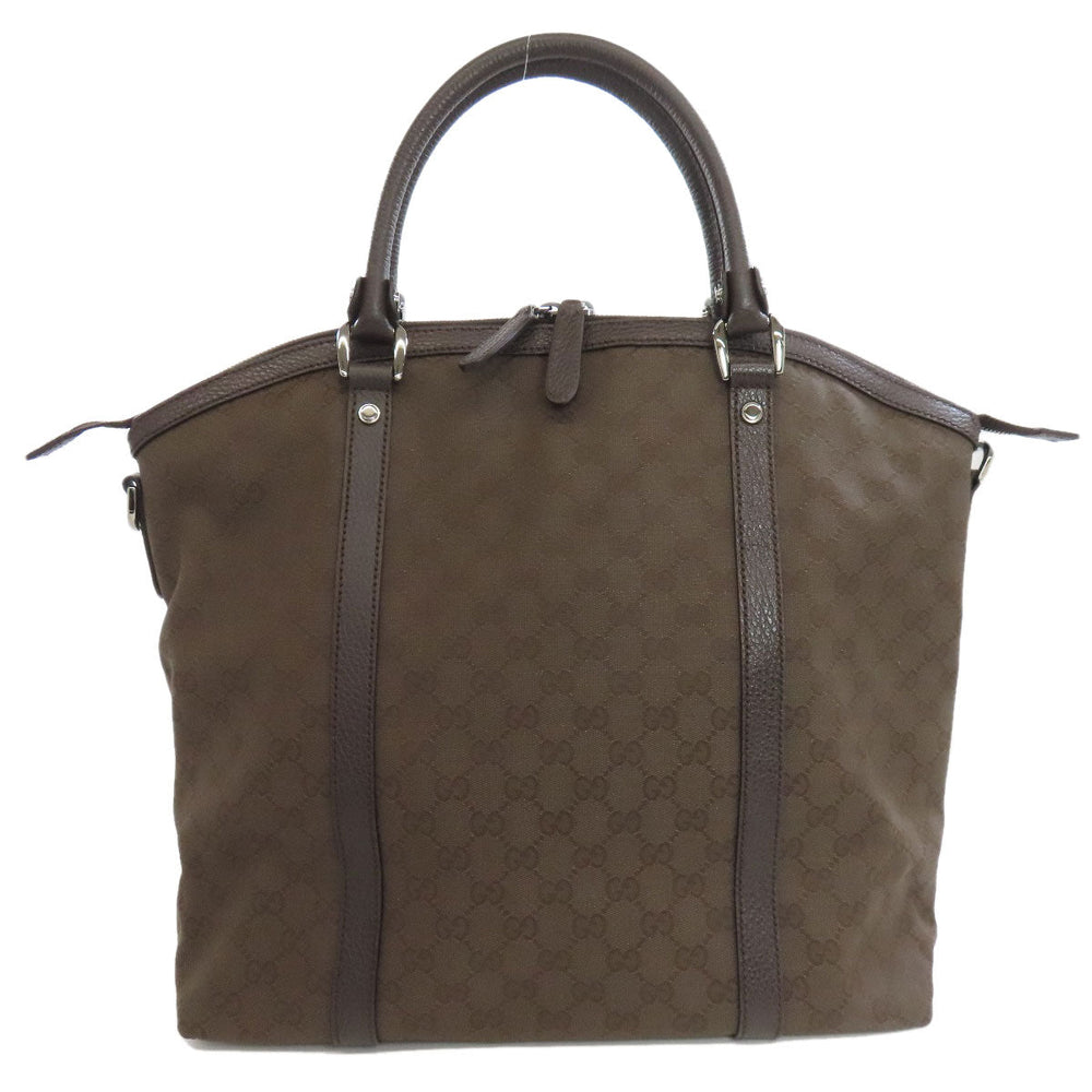 GUCCI Tote Bag 339551 canvas Brown GG outlet Women Used Authentic