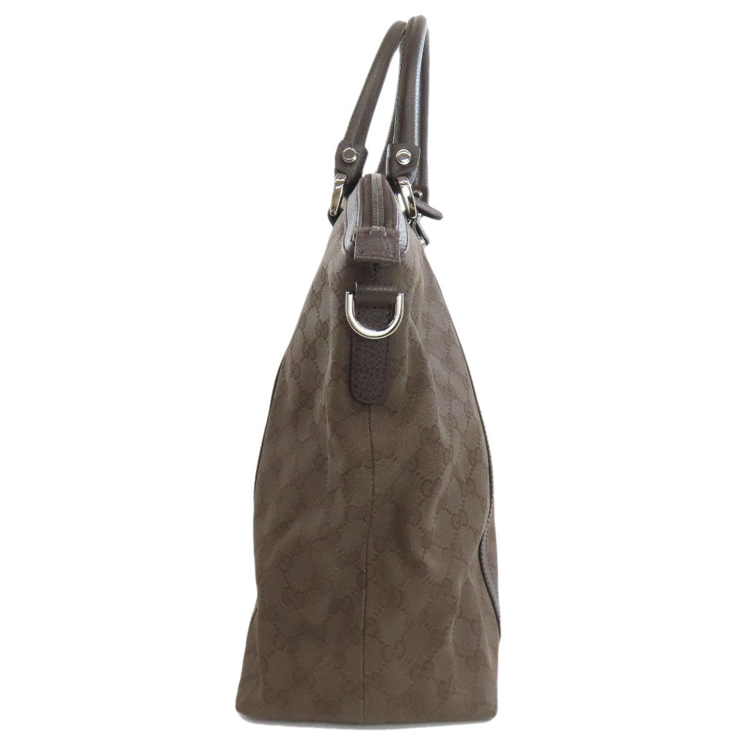 GUCCI Tote Bag 339551 canvas Brown GG outlet Women Used Authentic