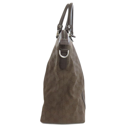 GUCCI Tote Bag 339551 canvas Brown GG outlet Women Used Authentic
