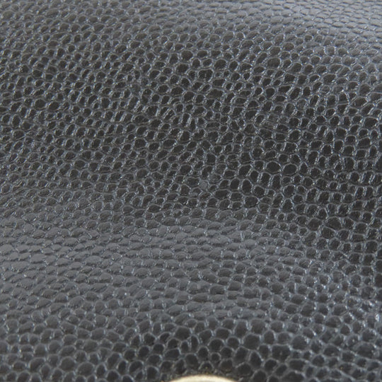 CHANEL Tote Bag Grained Calfskin Skin black Chain tote Women Used Authentic