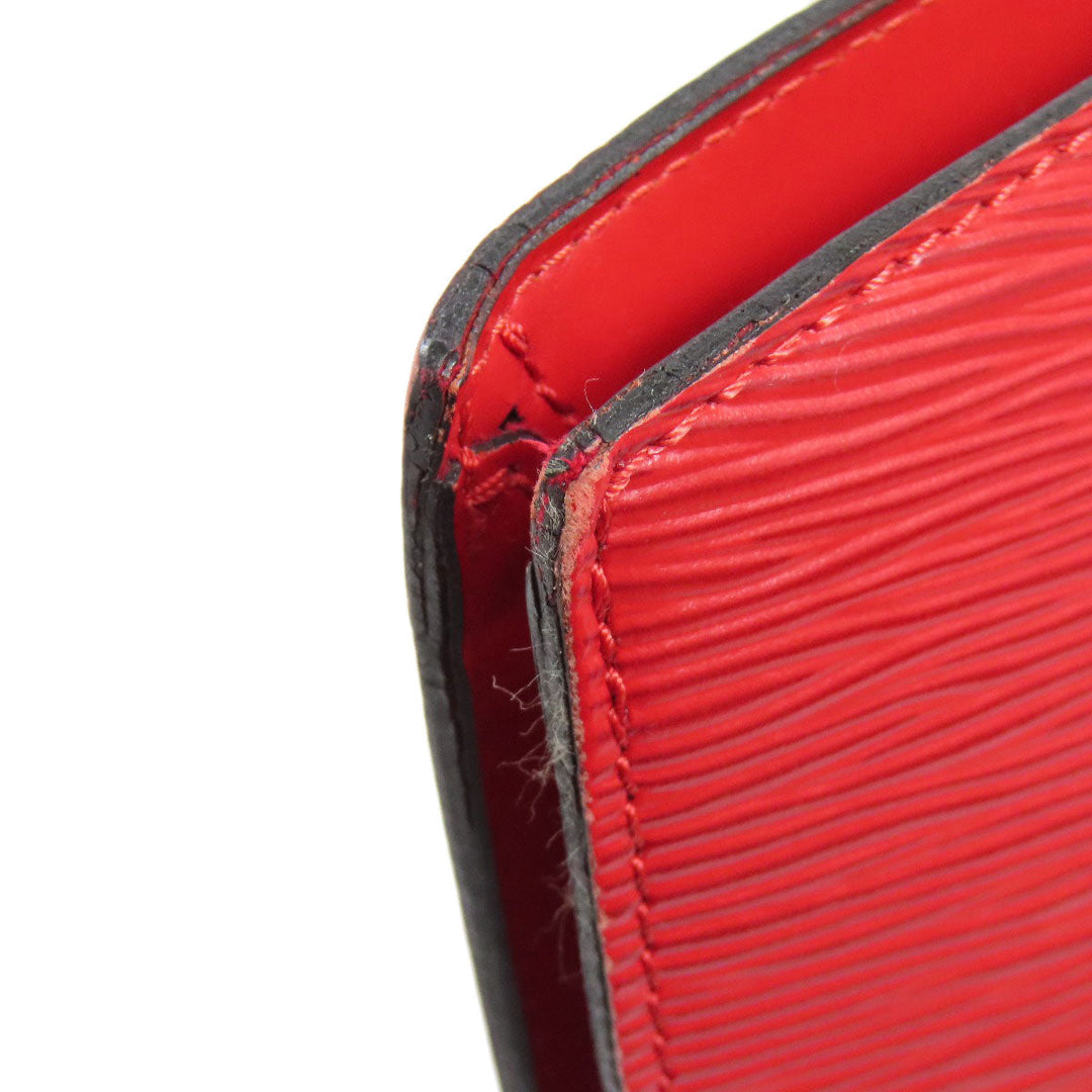 LOUIS VUITTON Tote Bag Epi Red Saint-Jacques Poignier Long Women Used Authentic