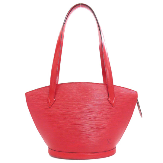 LOUIS VUITTON Tote Bag Epi Red Saint-Jacques Poignier Long Women Used Authentic