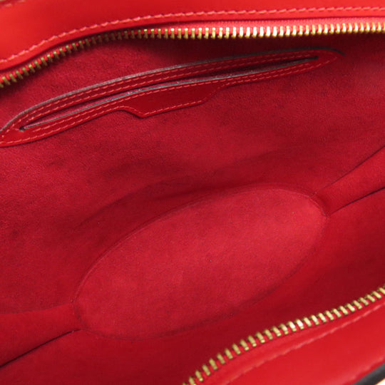 LOUIS VUITTON Tote Bag Epi Red Saint-Jacques Poignier Long Women Used Authentic