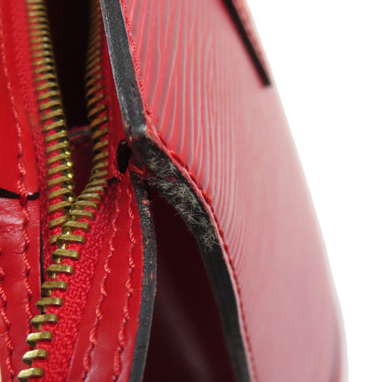 LOUIS VUITTON Tote Bag Epi Red Saint-Jacques Poignier Long Women Used Authentic