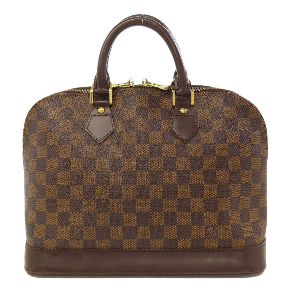 LOUIS VUITTON Handbag N51131 Damier canvas Brown Alma Women Used Authentic