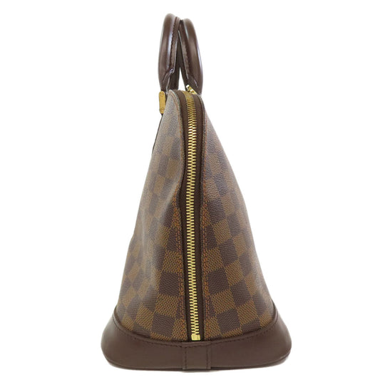 LOUIS VUITTON Handbag N51131 Damier canvas Brown Alma Women Used Authentic