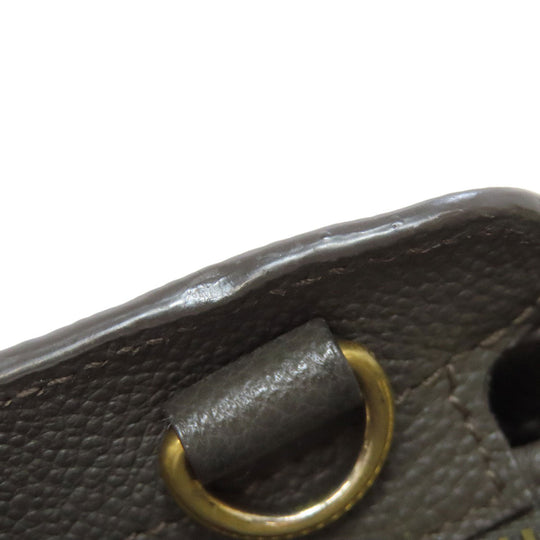 YVES SAINT LAURENT Handbag leather gray Downtown 2WAY Women Used Authentic