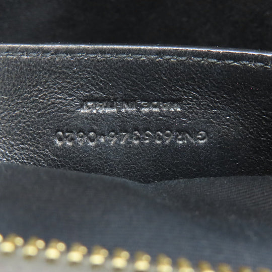 YVES SAINT LAURENT Handbag leather gray Downtown 2WAY Women Used Authentic