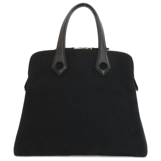 HERMES Handbag Tower ash black Sac Ibou PM Women Used Authentic
