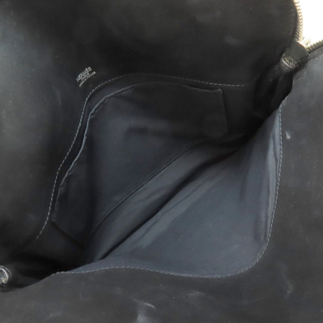 HERMES Handbag Tower ash black Sac Ibou PM Women Used Authentic