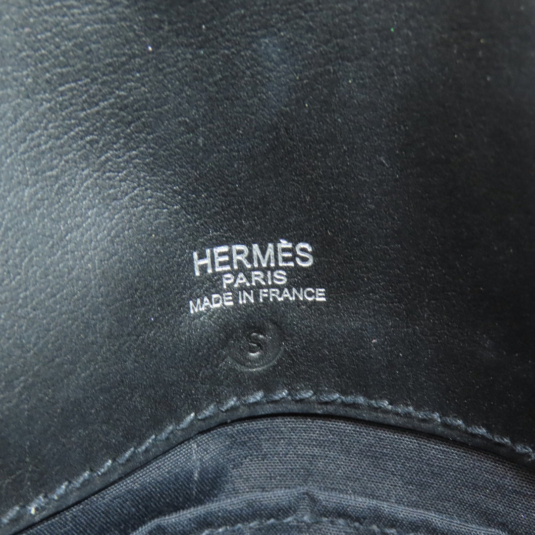 HERMES Handbag Tower ash black Sac Ibou PM Women Used Authentic