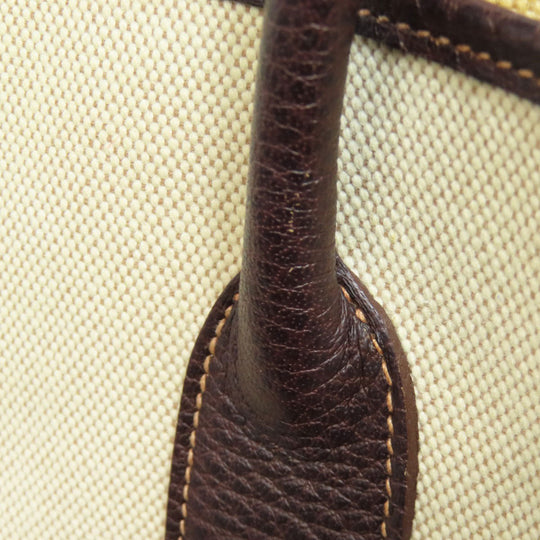 HERMES Tote Bag Tower ash beige Garden Party PM SilverMetal Women Used Authentic