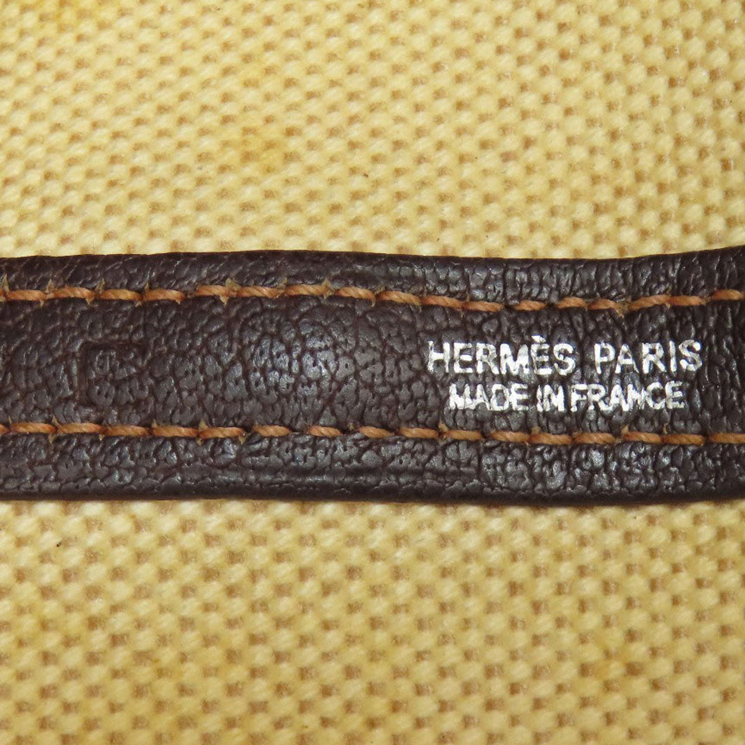 HERMES Tote Bag Tower ash beige Garden Party PM SilverMetal Women Used Authentic