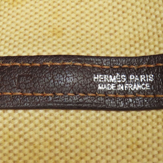 HERMES Tote Bag Tower ash beige Garden Party PM SilverMetal Women Used Authentic