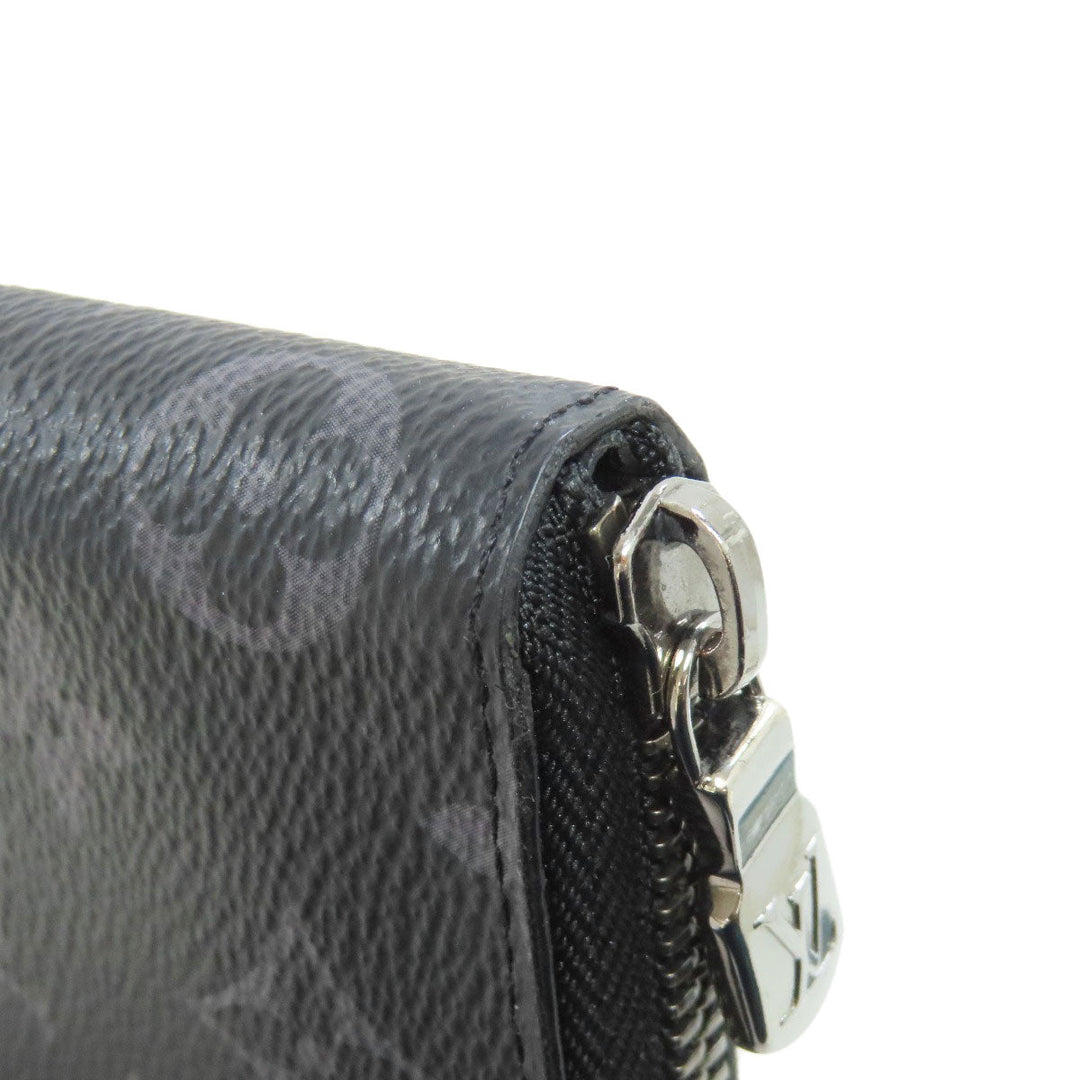LOUIS VUITTON Long Wallet Purse M62295 Monogram Eclipse black Zippy Wallet Vertical mens Used Authentic