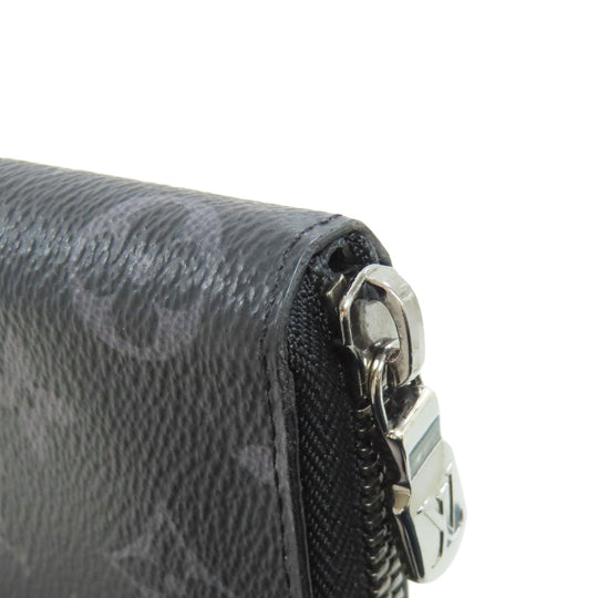 LOUIS VUITTON Long Wallet Purse M62295 Monogram Eclipse black Zippy Wallet Vertical mens Used Authentic
